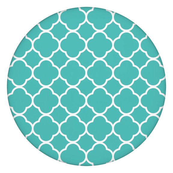 Colorful Checkered Round Fitted Table Cover - 100% Waterproof, Spill-Proof for Outdoor Entertaining