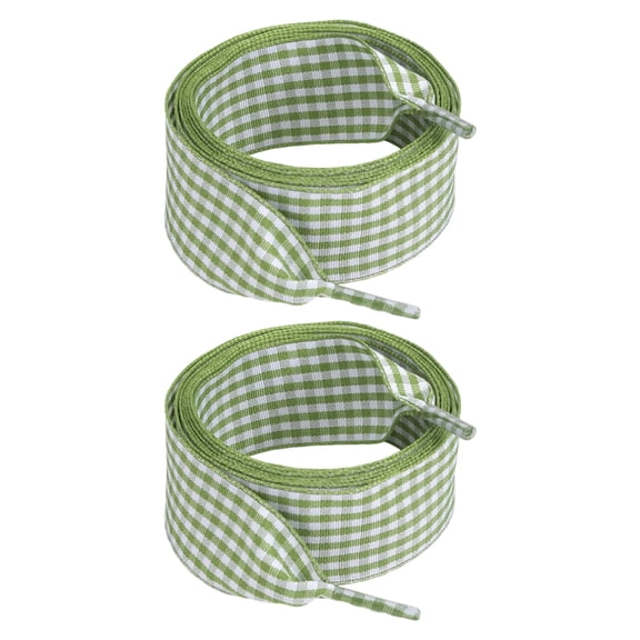 Colorful Checkered Shoe Laces Wide Flat Polyester Shoelaces Sneakers Laces Replacement For Adult Footwear Decoration