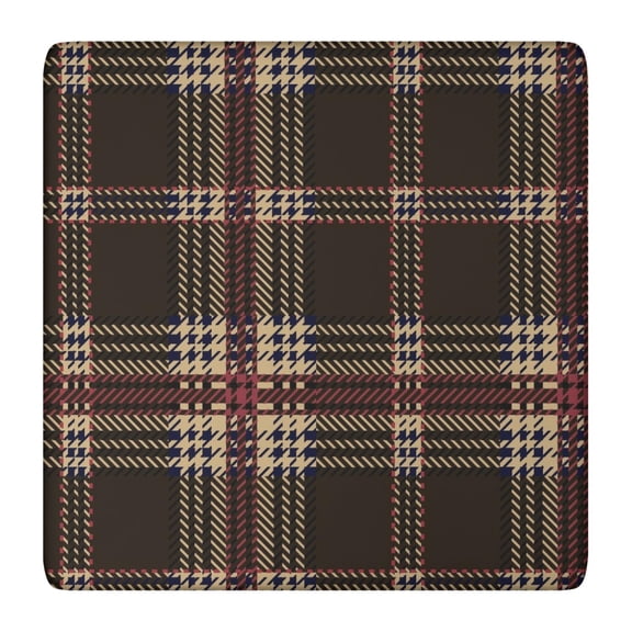 Colorful Checkered Tablecloth Featuring Retro Plaid Pattern, Abstract Geometric Design, Vintage Rustic Farmhouse Dining Table Decor