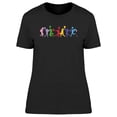 thumbnail image 1 of Colorful Cheerleaders   T-Shirt Women -Image by Shutterstock, Female Small, 1 of 2