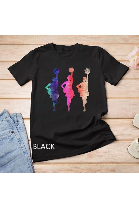 Colorful Cheerleading Cheer Team Cheerleader T-Shirt