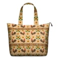thumbnail image 1 of Colorful Chicken Floral Pattern Travel Tote Bags for Women Carry On,Large Weekender Bags for Women Travel,Multi Functional Duffle Bag for Work,Shopping,Sports, 1 of 5