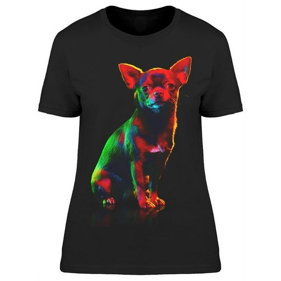 Colorful Chihuahua T-Shirt Women -Image by Shutterstock, Female Small