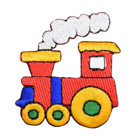 Colorful Choo Choo Train - Iron on Applique/Embroidered Patch