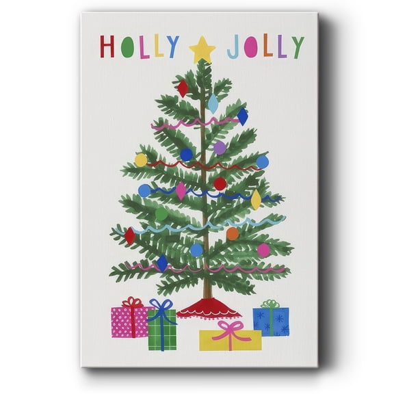 Colorful Christmas Collection B- Gallery Wrapped Canvas