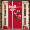 thumbnail image 1 of Colorful Christmas Lights Merry Christmas Banner Santa Claus Design Santa Claus Display Red Theme Festive Xmas Backdrop for Christmas Party Home Decor Indoor Celebration, 1 of 9