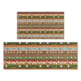 thumbnail image 1 of Colorful Christmas Striped Pattern Kitchen Rugs Sets Of 2,Anti Fatigue Kitchen Mat Rugs Non Slip Washable,Decorative Kitchen Floor Mats for Kitchen,Sink,Laundry,17"x30"+17"x47", 1 of 7