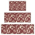 thumbnail image 1 of Colorful Christmas Striped Pattern Kitchen Rugs Sets Of 3,Kitchen Runner Rugs Non Skid Washable,Decorative Kitchen Floor Mats for Kitchen,Sink,Laundry,17"x30"+ 17"x47" + 17"x59", 1 of 6