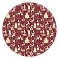 thumbnail image 1 of Colorful Christmas Striped Pattern Round Fitted Tablecloth with Elastic Edge,Dining Table Cover Waterproof,Outdoor Round Tablecloth for Camping,Dining,Indoor and Outdoor, 1 of 7