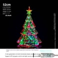 thumbnail image 1 of Colorful Christmas Tree Four-sided Diamond Luminous Decorative Ornaments, 1 of 2