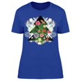 thumbnail image 1 of Colorful Christmas Tree T-Shirt Women -Image by Shutterstock, Female 3X-Large, 1 of 2