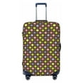 Colorful Circle pattern Travel Luggage Cover No Luggage Suitcase