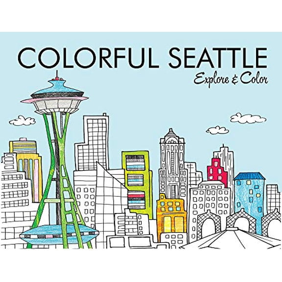 Pre-Owned Colorful Seattle: Explore & Color (Colorful Cities Books) Paperback