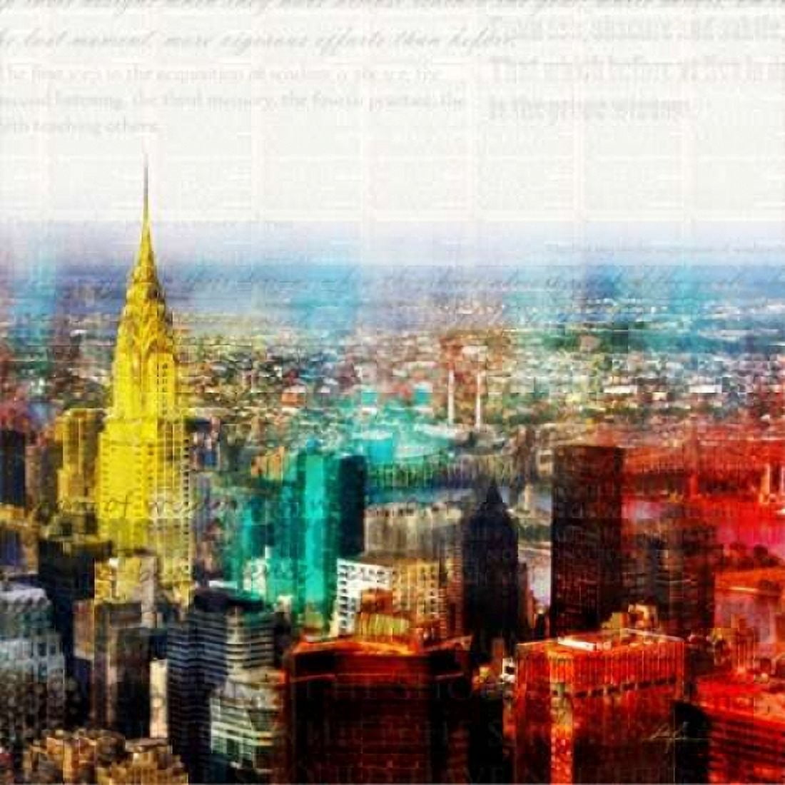 Colorful City 2 Canvas Art - Ken Roko (24 x 24)