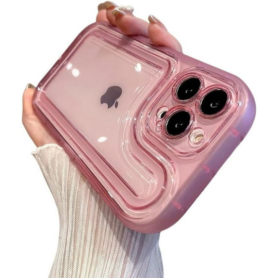 Colorful Clear Soft Silicone Phone case, Macaron Color, Simple, Anti-Drop wear-Resistant, for iPhone 15 14 13 12 11 Pro Max Plus XS XR X 7 8 Phone Case (Pink,iPhone 15 Plus)