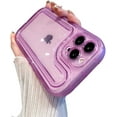 thumbnail image 1 of Colorful Clear Soft Silicone Phone case, Macaron Color, Simple, Anti-Drop wear-Resistant, for iPhone 15 14 13 12 11 Pro Max Plus XS XR X 7 8 Phone Case (Purple,iPhone 11 Pro Max), 1 of 8