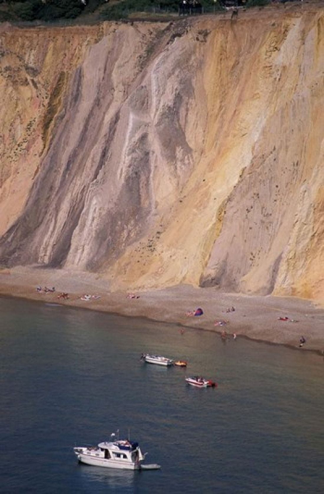 Colorful Cliffs Alum Bay Isle of Wight England Canvas Art - Nik Wheeler DanitaDelimont (11 x 17)