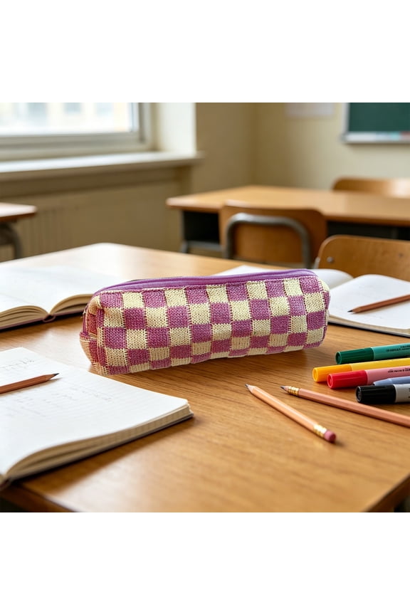 Colorful Cloth Pencil Pouch, Multipurpose Portable Makeup Brush Storage Bag, Lightweight Zipper Small Organizer For Home Office Travel Birthday Holiday Gift