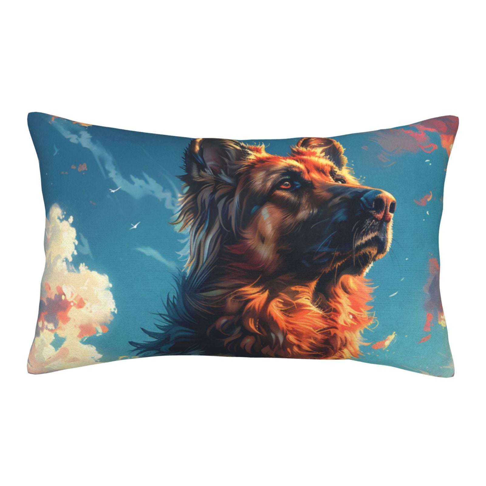 Colorful Cloud Shepherd Dog Toddler Pillowcases 14" x 20" Soft