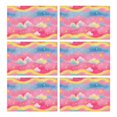 thumbnail image 1 of Colorful Cloud Star Pattern Summer Placemats Table Placemats Set Of 6-Linen Kitchen Washable Placemats Table Mats 11.8"x17.7" Non-Slip Heat Resistant, 1 of 5