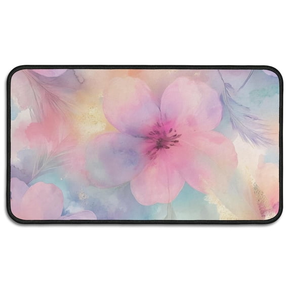 Colorful Cloud Star Tie Dye Pattern Door Rugs,Washable Non Slip Door Mats Indoor,Decorative Door Mats,Entry Mat Indoor for Entrance,Bedroom,Kitchen,Bathroom,30"x17"
