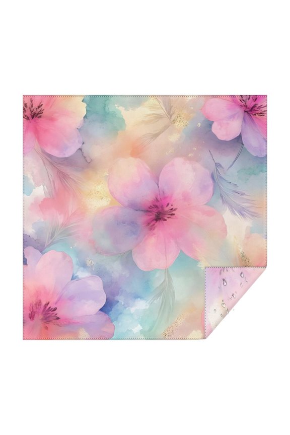 Colorful Cloud Star Tie Dye Pattern Square Tablecloth,Waterproof Square Table Cover,Wipeable Spillproof Washable Table Cover for Home Kitchen Party Decor 42"X42"(107x107cm)