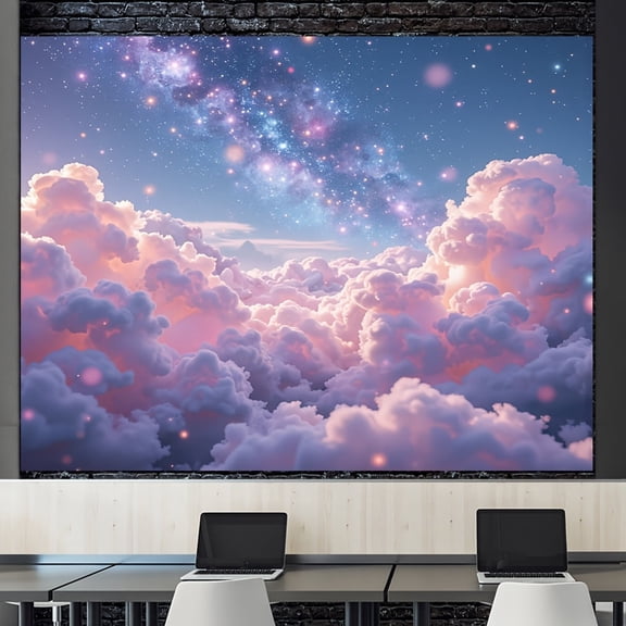 Colorful Clouds Backdrop Sky Galaxy Banner Photography Background Nature Scenery Backdrop for Kids Adults Portraits Studio Props