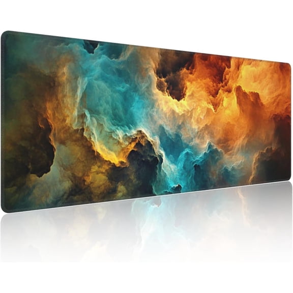 Colorful Clouds Mousepad Art Large Gaming Mouse Pad XXL Keyboard Mouse Mat Non-Slip Rubber Base Home and Office