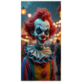 thumbnail image 1 of Colorful Clown Face Banner Carnival Theme Halloween Decoration for Party Fun Celebration Event, 1 of 9