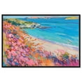 thumbnail image 1 of Colorful Coastal Canvas Wall Art by Art Remedy, Black Floater Frame, 16"x24", 1 of 7