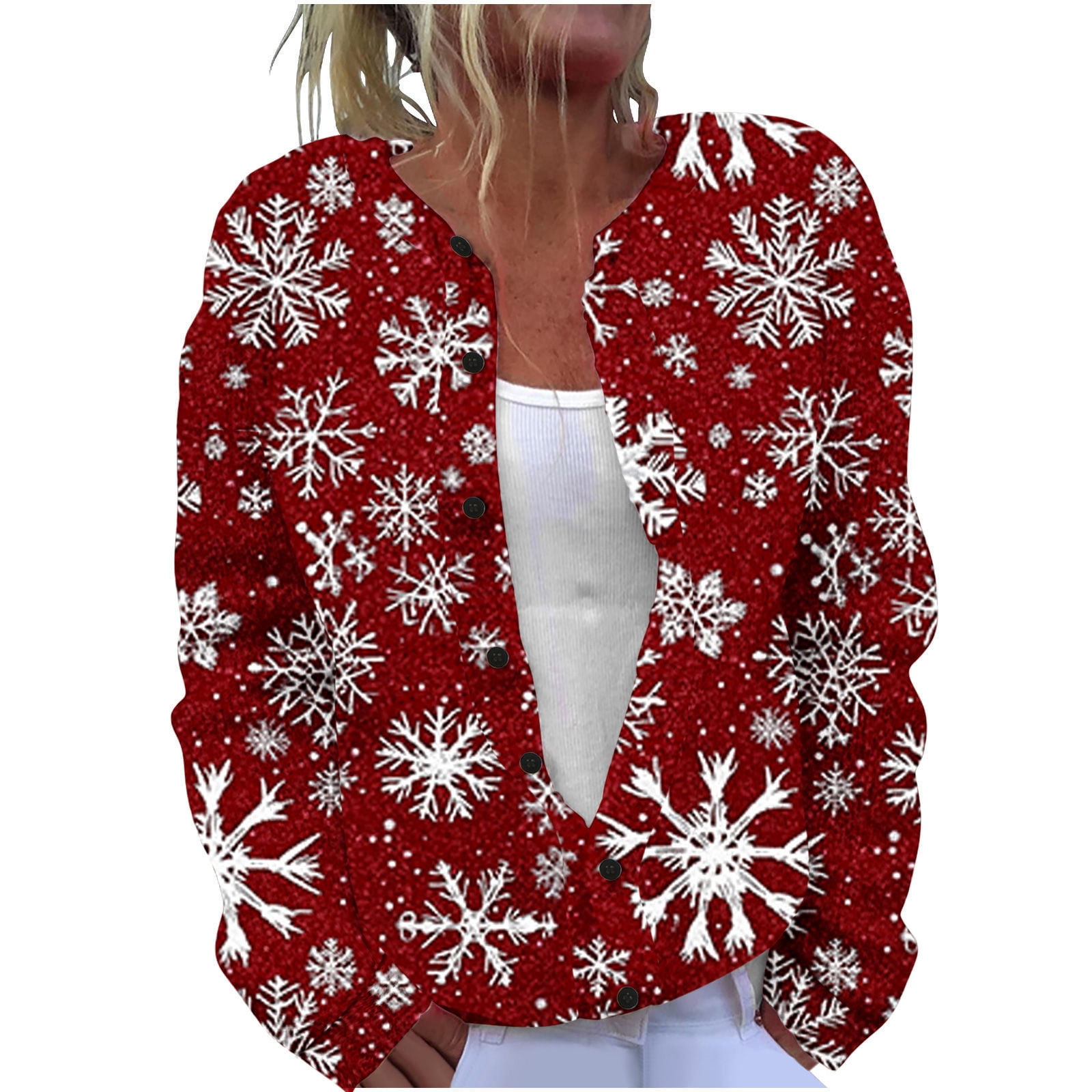 Colorful Coat for Women Winter Fall Graphic Happy Vacation Christmas ...