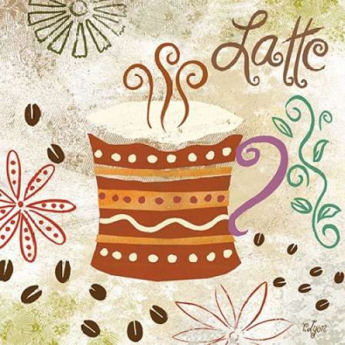 Colorful Coffee IV Canvas Art - Rebecca Lyon (24 x 24)