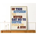 Colorful Coffee Print Cute Coffee Lover Wall Art Trendy Kitchen Cafe ...