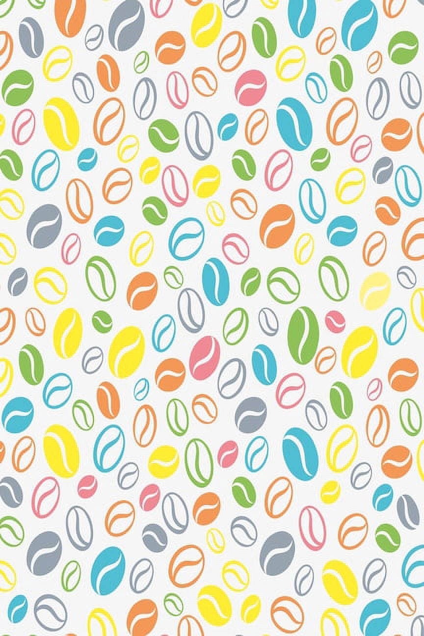 Colorful Coffee beans: Notebook graph paper 120 pages 6x9 perfect as math book, sketchbook, workbook and diary with caffeine kick (Paperback)