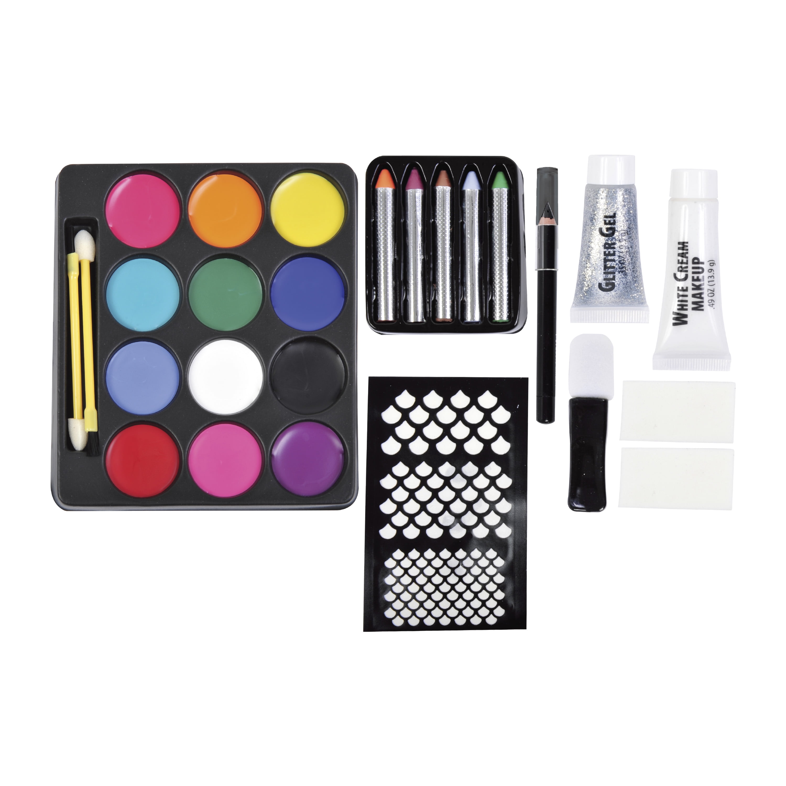 Colorful Colossal Make-up Kit, Halloween Make-up for Adults, by Fun World