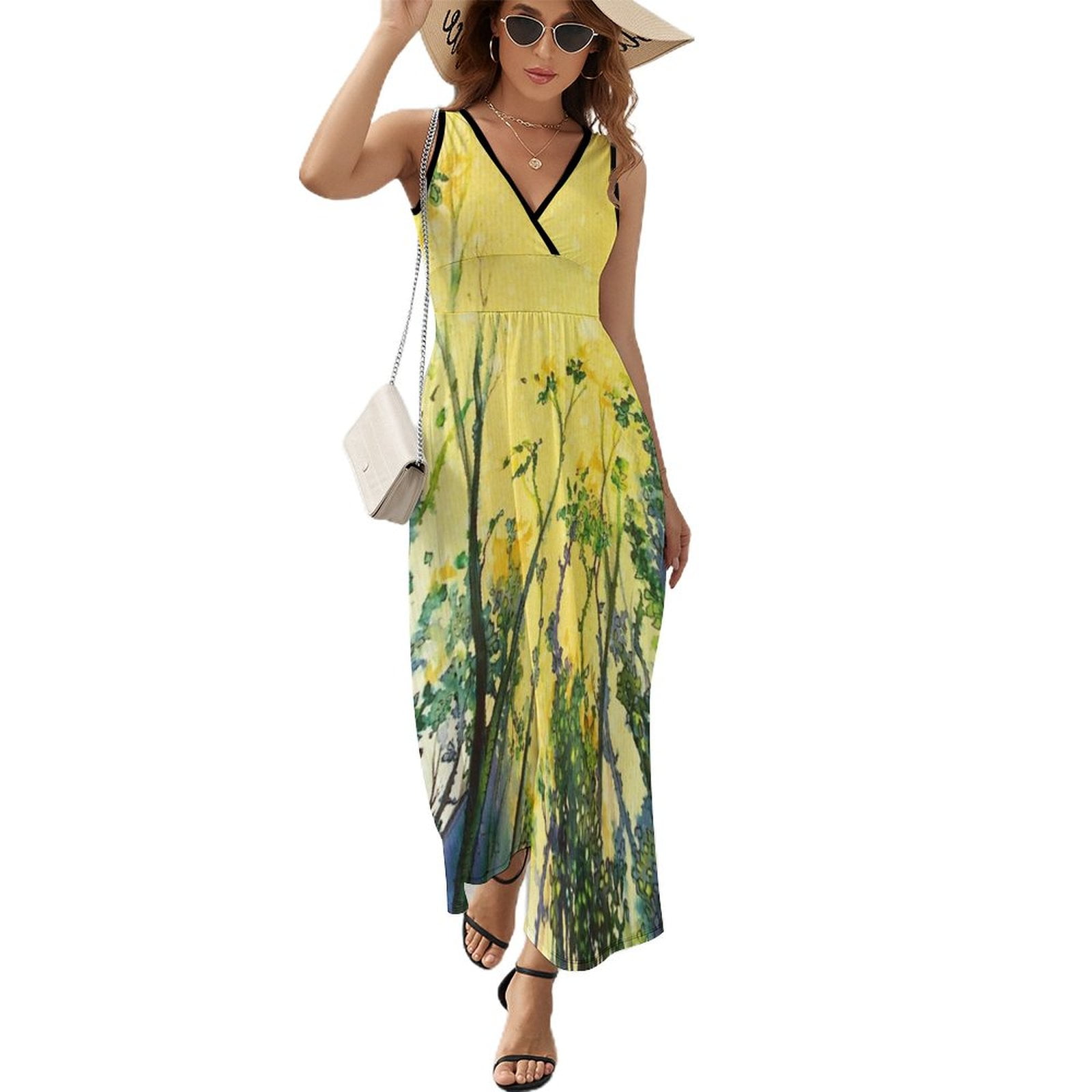 Colorful Comic Book Panels Sleeveless Dress wedding guest dress 2024