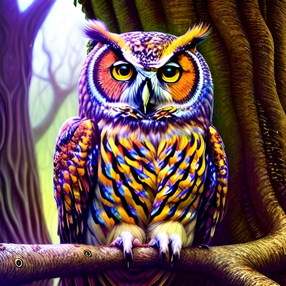 Colorful Companions of the Forest - Canvas Wall Art
