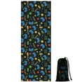 thumbnail image 1 of Colorful Controllers Games Icons Black Pattern Hot Yoga Mat Towel Non Slip for Hot Yoga - Quick-Drying Yoga Mat Cover with 4 Corner Pockets with Travel Bag - Hot Yoga Towel Non Slip 70"x26", 1 of 6
