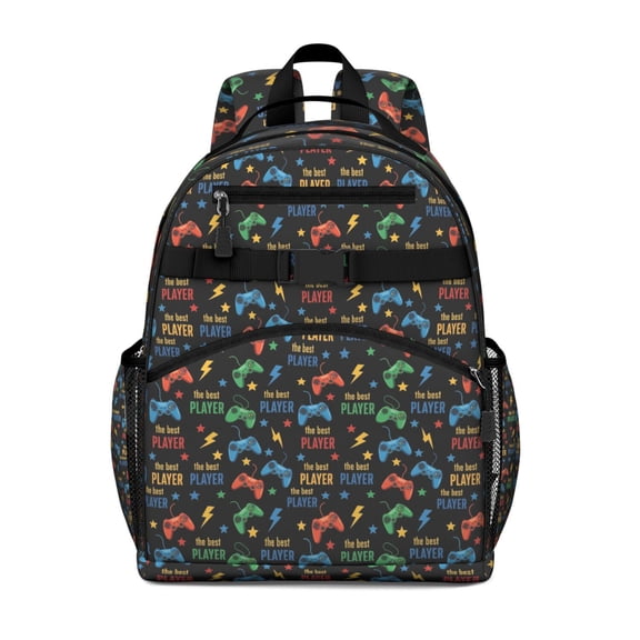 Beige Cow Checker Pattern Backpack for School,Cute School Bag,Schoolbag with Adjustable Shoulder Straps & Padded Back,15.25"x11.5"x5.25"