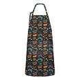 thumbnail image 1 of Colorful Controllers Games Words Black Apron-Garden Aprons for Women with Pockets-Cotton Linen Waterproof Kitchen Cooking Gardening Aprons Adjustable for Kitchen,Cooking,BBQ and Salon 33x27 Inch, 1 of 3