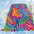 thumbnail image 1 of Colorful Cooling Blanket, Lightweight Breathable Summer Throw Blanket with Double Sided Cold Effect,Ethnic Modern Abstract Watercolor Tie-Dye Picnic Beach Blankets Bed Sheet for Hot Sleepers 30"x40", 1 of 8
