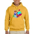 thumbnail image 1 of Colorful Corgi Bandana Portrait Hoodie Men -Image by Shutterstock, Male x-Large, 1 of 4