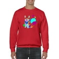 thumbnail image 1 of Colorful Corgi Bandana Portrait Sweatshirt Men -Image by Shutterstock, Male Small, 1 of 4