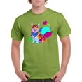 thumbnail image 1 of Colorful Corgi Dog W Bandana T-Shirt Men -Image by Shutterstock, Male 5X-Large, 1 of 4