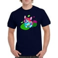 thumbnail image 1 of Colorful Corgi Dogs W Bowtie T-Shirt Men -Image by Shutterstock, Male Small, 1 of 4