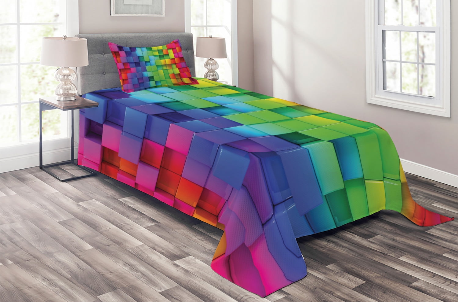 Colorful coverlet best sale