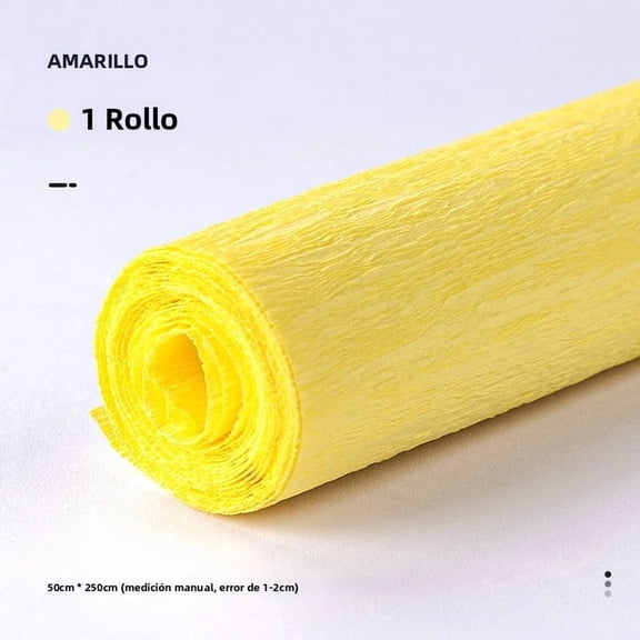 Colorful Crepe Paper Roll, 20 Colors, 250x50cm, for Origami and DIY Crafts, Flowers, Gift Wrapping