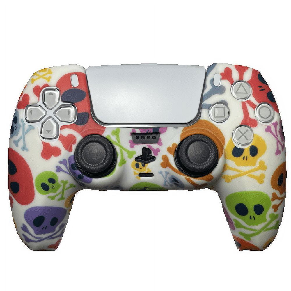 Colorful Crossbones PS5 Silicone Grip Gaming Rubber Case Cover ...