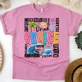 thumbnail image 1 of Colorful Cruise Word Art Shirt – Drink, Swim, Relax Graphic Tee for Women & Men, Azalea, Size 3XL, 1 of 6