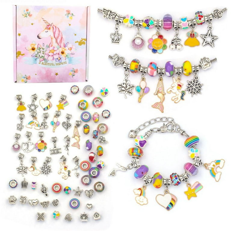Beautiful Crystal Beaded Charm Bracelet Women Girls Childrens Jewellery Gift